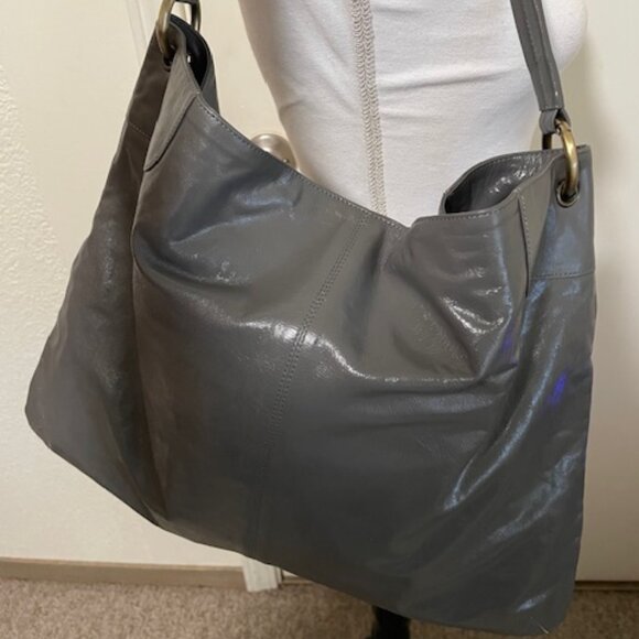 NEW Latico Leathers Gray Super Soft Leather Shoulder Bag! - Picture 10 of 11